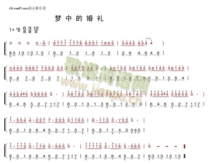 梦中的婚礼钢琴曲教学讲解(梦中的婚礼钢琴教学版)