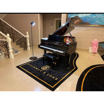 三角钢琴地毯(三角钢琴地毯可以只放钢琴后面两个腿吗?会不平整吗)